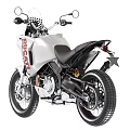White Ducati Motorcycle Featuring Modern Headlights And Stylish Body Design