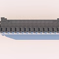 Traditional Chinese Architectural Component With Intricate Carvings Dougong Structure And Gray Finish Design