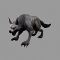 The Wolf is fierce. 3d model