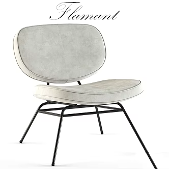 Vintage leisure chair Flamant 3d model