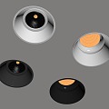 Modern downlight spotlight open-mounted downlight bull-eye lamp adjustable angle spotlight 3d model