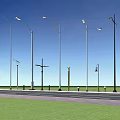 Outdoor Lights With Various Designs For Street Roadside Illumination And Landscaping