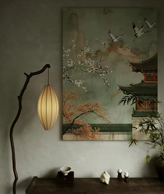 New Chinese Landscape Painting 3d model