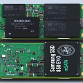 Samsung 850 EVO SSD Industrial Storage Device With Green Circuit Board And Electronic Components