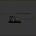 Detailed Military Amphibious Helicopter With Floats Rotor Cabin And Metal Structure