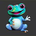 Frog Poison Frog Game Frog Reptile Cold Blooded Animal Reptile 3d model