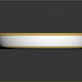 Gold Ring With Diamond Cut Texture And Shiny Metallic Finish On Black Background