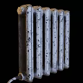 Vintage Metal Handle With Rustic White Finish For Cabinet Doors