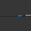 Professional Electric Soldering Iron With Blue Handle Black Cord And Metal Tip For Electronics Repair