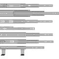 Various Metal Drawer Slides For Furniture With Different Sizes And Designs