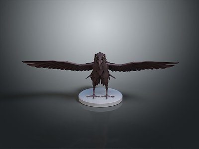 Eagle Large Eagle Owl Raptor Falcon Bird Animal Game Animal 3d model