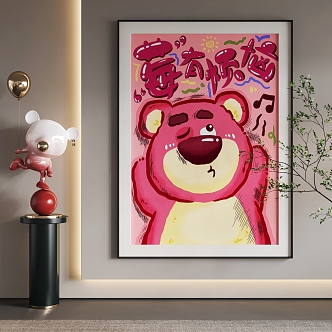 Cartoon Hanging Paintings Cartoon Hanging Paintings Children Hanging Paintings 3d model