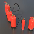 Fire Extinguisher Fire Extinguisher Combination Fire Equipment Handheld Fire Extinguisher Small Fire Extinguisher Low Face Low Number Low Model Simple Model Game Video Level Super Realistic 3d model