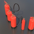 Fire Extinguisher Fire Extinguisher Combination Fire Equipment Handheld Fire Extinguisher Small Fire Extinguisher Low Face Low Number Low Model Simple Model Game Video Level Super Realistic 3d model