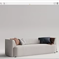 Modern Multiplayer Sofa 3d model