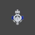 Advanced Spacecraft With Antenna Solar Panels And External Structure In Space