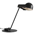 Modern Table Lamp Featuring Black And Gold Metal Stand With Round Base Design 3d model