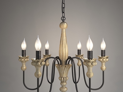 Lotus chandelier 3d model