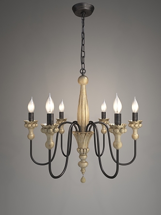 Lotus chandelier 3d model