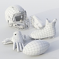 Modern sports equipment 3d model