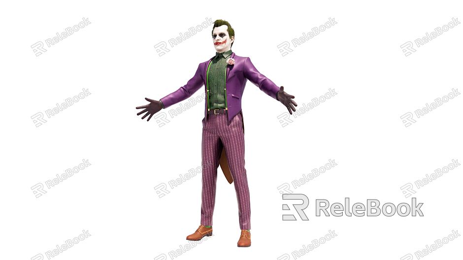 Modern game character clown model