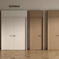 ModelsBrand Double Doors With White And Wooden Styles For Modern Home Interior