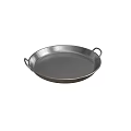 Durable Stainless Steel Frying Pan With Two Handles Silver Kitchen Cookware