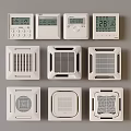 Ceiling type central air conditioning air conditioning temperature controller intelligent air conditioning temperature control switch 3d model