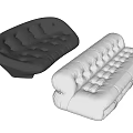 Modern Multiplayer Sofa Double Sofa 3d model