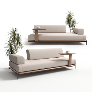 Modern chaise longue 3d model