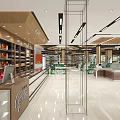 Modern Supermarket Fresh Supermarket 3d model
