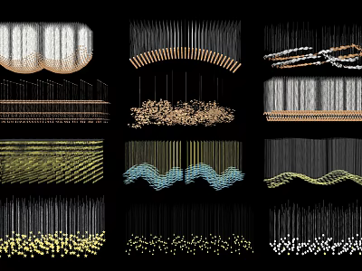 Modern decorative lamp landscape lamp 3d model