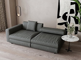 Double sofa 3d model