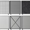 Different Patterned Metal Mesh Panels With Grid Honeycomb Cross Designs For Architectural Components