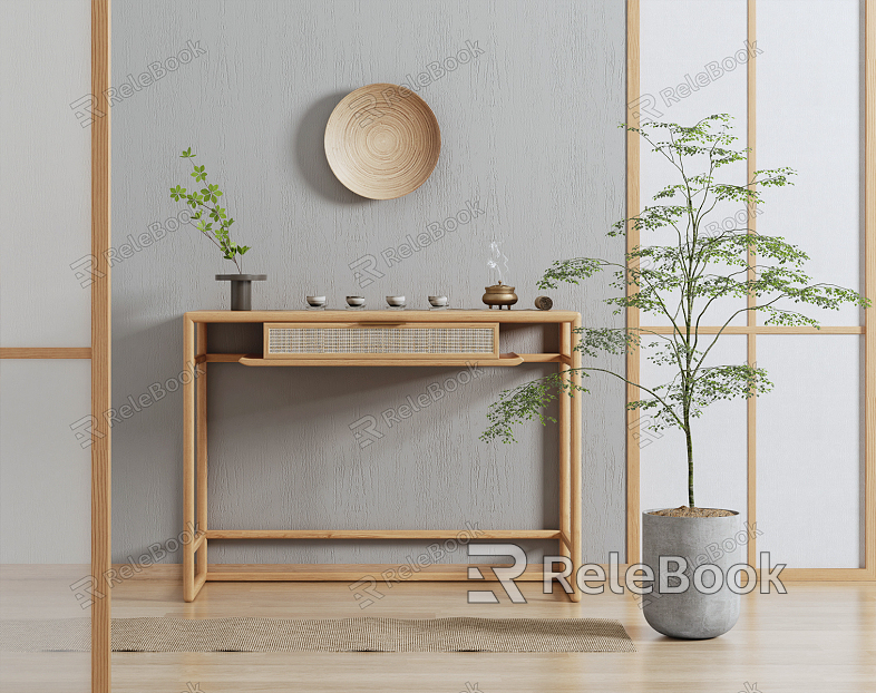 Nordic End View Table Solid Wood End View Table model