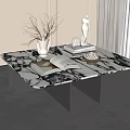 Middle Ancient Style Coffee Table 3d model