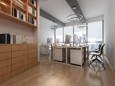 Office chandelier office chair office 3d model