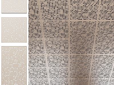 Modern Ceiling Panel Metal Panel Metal Ceiling 3d model