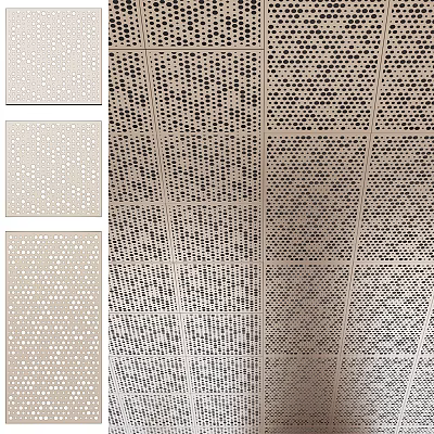 Perforated Ceiling Designs For Interior Decoration 3d model