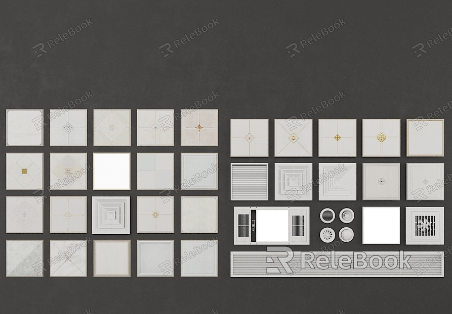 Integrated ceiling ceiling louvers Smoke sense model