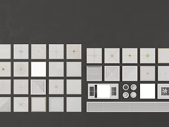 Integrated ceiling louvers Smoke sense 3d model