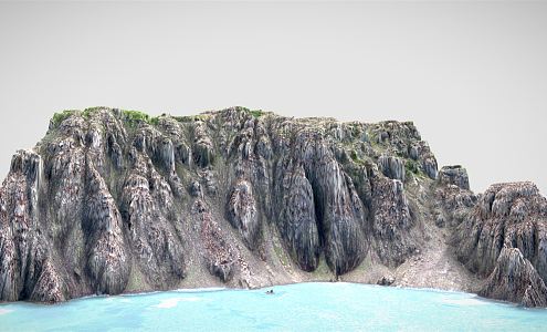 Modern Cliff 3d model