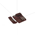 Vintage Retro Telephone With Push Buttons And Classic Handset Design