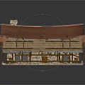 Traditional Cottage Structure Featuring Red Tile Roof Chimney Wooden Exterior Stone Walls And Front Porch