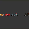 Colorful Toy Cars Collection With Racing Truck Off Road And Sports Vehicle Designs