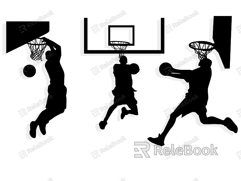 Sports Elements Sports Silhouette Sports Icon Running Basketball Figure Youth Sports Figure Game model