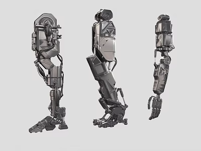 Smart Machine Mechanical Legs With Various Structural Designs And Engineering Details 3d model