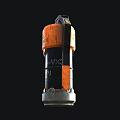 Weapon With Orange Black Design L183 VX3 Triangle Warning And Cylindrical Grip