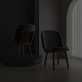 Modern Lounge Chair Dining Chair Single Chair 3d model