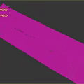 Highway Bridge Over Road Intersection With Curved Turn Lanes Grass Median And Trees